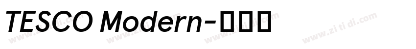 TESCO Modern字体转换